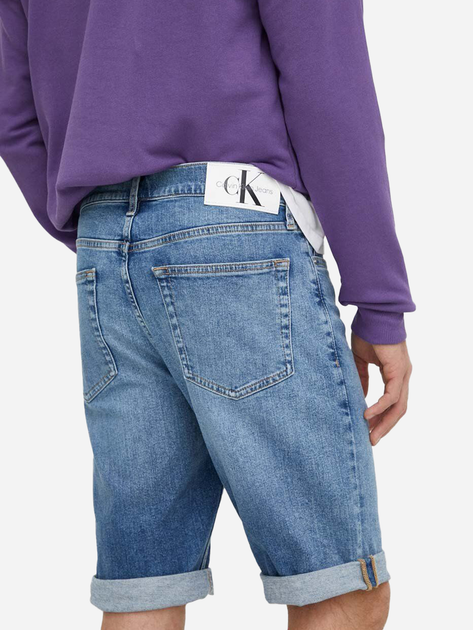 Krótkie spodenki męskie jeansowe Calvin Klein Jeans J30J324874-1A4 30 Niebieskie (8720109460858) - obraz 2