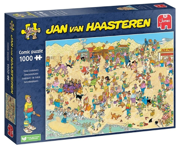 Puzzle Jan van Haasteren Rzeźby z Piasku 1000 elementów (8710126200711) - obraz 1