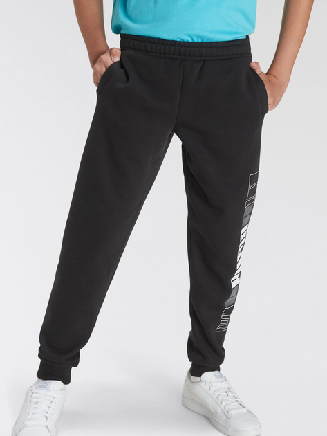 Spodnie dresowe męskie Puma Ess+ Logo Lab Sweatpants Fl Cl 67592001 XL Czarne (4099683775110) - obraz 1