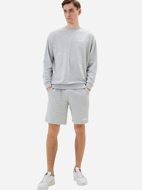 Komplet sportowy męski Puma Relaxed Sweat Suit Light Gray Heather 67330804 XL Szary (4065453009648) - obraz 3