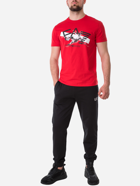 Spodnie dresowe męskie EA7 Train Core Id M Pants Ch Coft L Czarne (8055187164566) - obraz 3