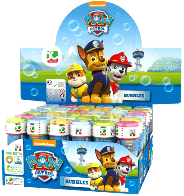 Zestaw baniek mydlanych Dulcop Paw Patrol 60 ml 36 szt (8007315069304) - obraz 1