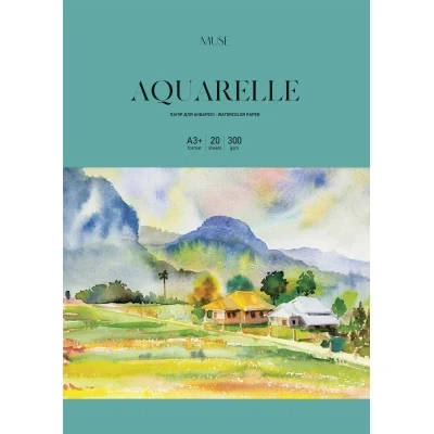 Набор бумаги для акварели Школярик MUSE Aquarelle A3 (29.7х42см) 300 г/м2 20 листов (PD-A3-044) - Фото 1 Набор бумаги для акварели Школярик MUSE Aquarelle A3 (29.7х42см) 300 г/м2 20 листов (PD-A3-044) - изображение 1