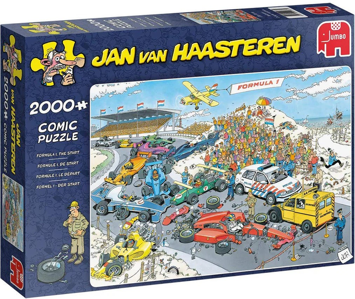 Puzzle Jumbo Jan van Haasteren Formula 1 The Start 2000 elementów 19097 (8710126190975) - obraz 1