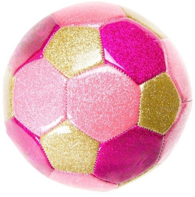 Футбольний м'яч GA Toys Football Розмір 2 Pink Glitter (5413247048509) - зображення 1