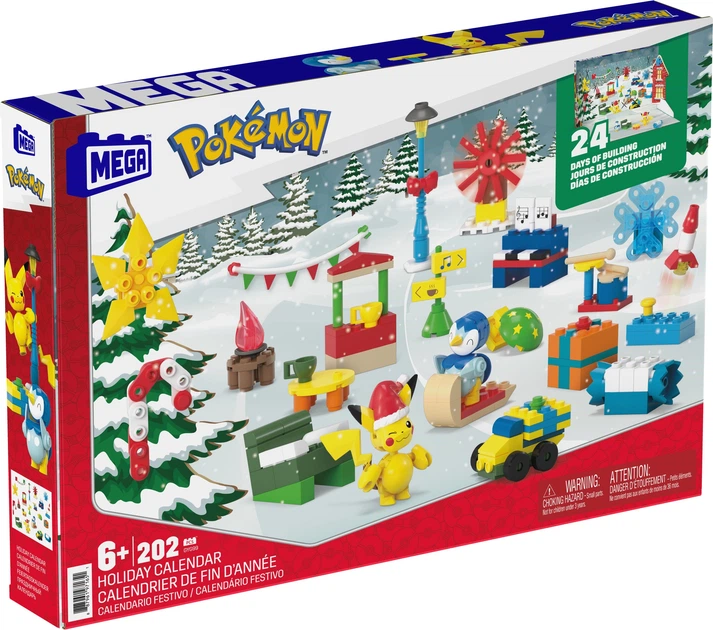 Адвент-календар Breakout Beasts Зимові пригоди Покемонів Mega Construx GYG99 (0887961971651) - зображення 5
