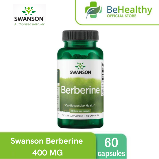 Берберин экстракт корня Swanson Berberine 400mg 60 капсул натуральная добавка в упаковке (VMD-1205492) - изображение 3