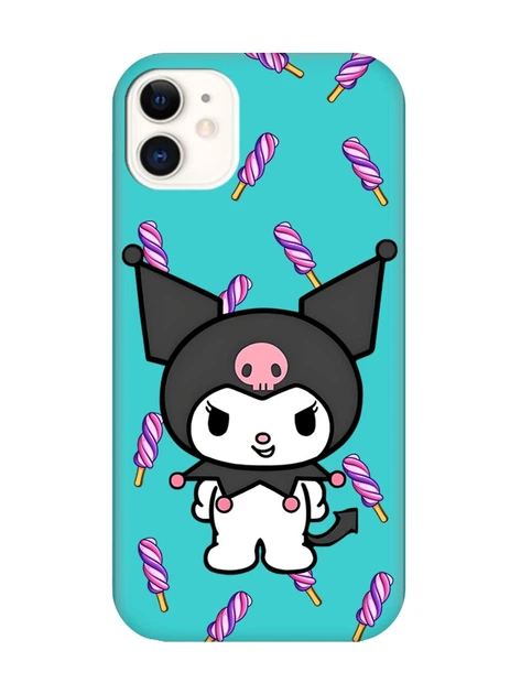 Матовый бирюзовый чехол на Apple iPhone 11 (6.1) Куроми (принт 390) - Фото 1 Матовый бирюзовый чехол на Apple iPhone 11 (6.1) Куроми (принт 390) - изображение 1