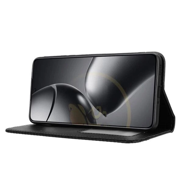 Чехол-книжка Deexe Retro Style для Xiaomi 14T - Black - изображение 3