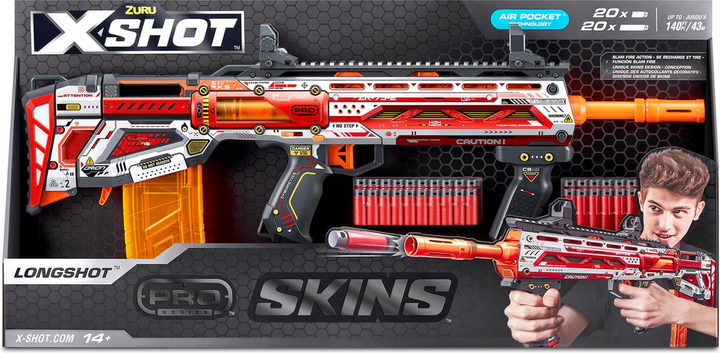 Pistolet karabin Zuru X-Shot Skins Pro Series 1 Sinister 40 strzałek (4894680026803) - obraz 1