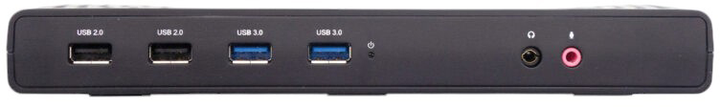 Док-станція i-Tec USB Type-C - USB 3.0 x2, USB 2.0 x4, HDMI x2, RJ-45, 3.5 mm 2x Black (CADUALHDMIDOCKPD) - зображення 1