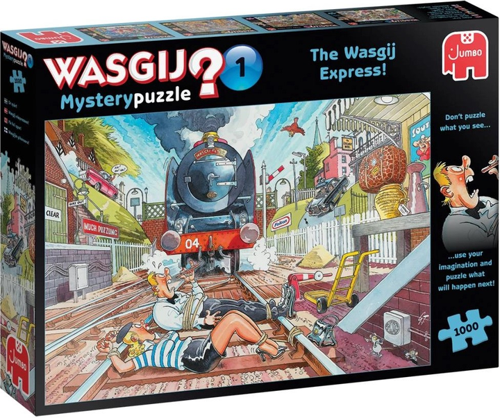 Пазл Jumbo Wasgij ? Mystery 1 The Wasgij Express 1000 елементів 81932 (8710126819326) - зображення 1