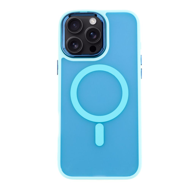 Чохол Space Magnetic Color з Magsafe для iPhone 16 Pro Блакитний - Фото 1 Чохол Space Magnetic Color з Magsafe для iPhone 16 Pro Блакитний - зображення 1