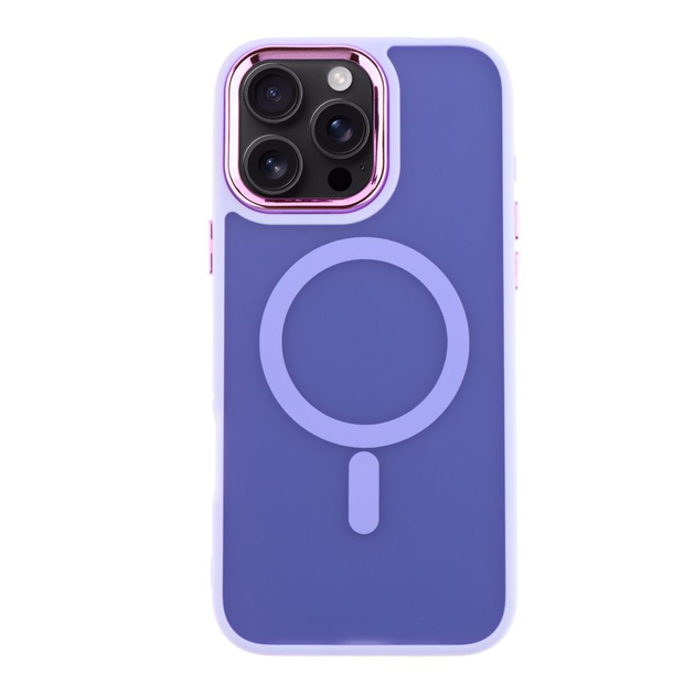 Чохол Space Magnetic Color з Magsafe для iPhone 16 Pro Фіолетовий - Фото 1 Чохол Space Magnetic Color з Magsafe для iPhone 16 Pro Фіолетовий - зображення 1