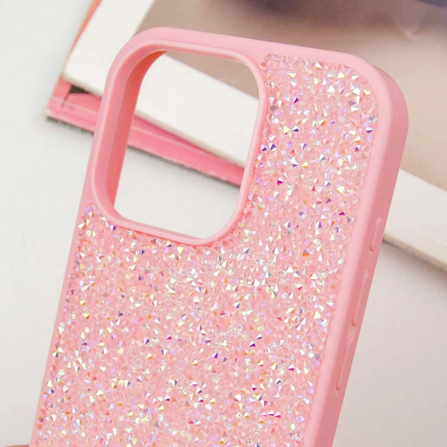 TPU чохол Bling World Rock Diamond для Apple iPhone 16 Pro (6.3") Pink - зображення 6