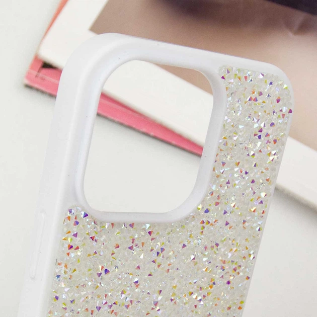 TPU чехол Bling World Rock Diamond для Apple iPhone 16 Pro Max (6.9") White - Фото 5 TPU чехол Bling World Rock Diamond для Apple iPhone 16 Pro Max (6.9") White - изображение 5