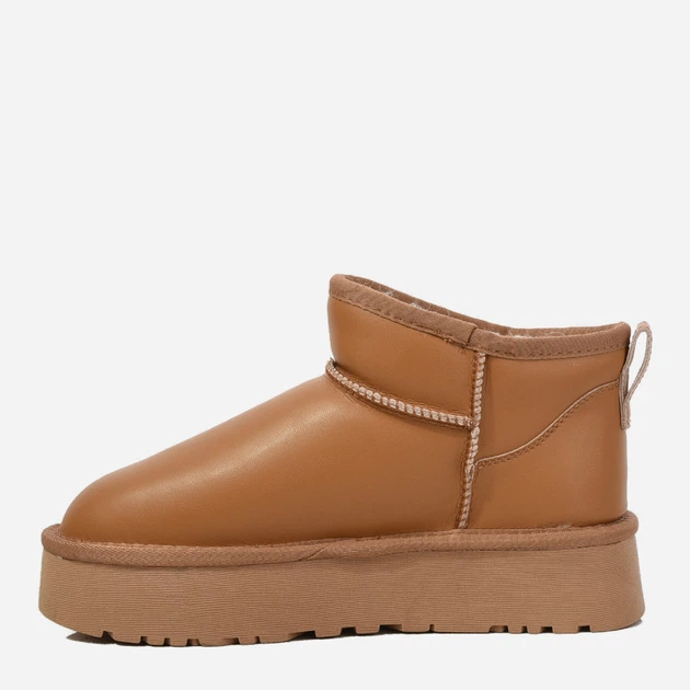 Женские угги низкие кожаные с мехом Allshoes 187713 39 Коричневые (ROZ6501055073) - Фото 3 Женские угги низкие кожаные с мехом Allshoes 187713 39 Коричневые (ROZ6501055073) - изображение 3