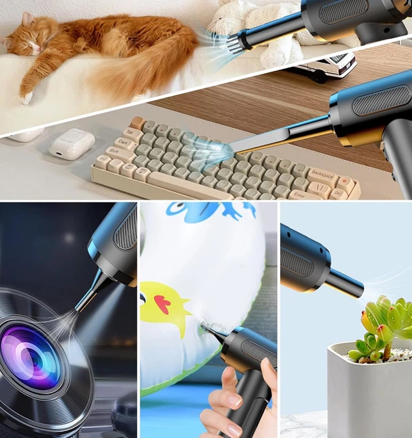 Повітродувка для чищення від пилу Air Duster 50000об/хв підсвітка AC Prof VC016 kr - зображення 2