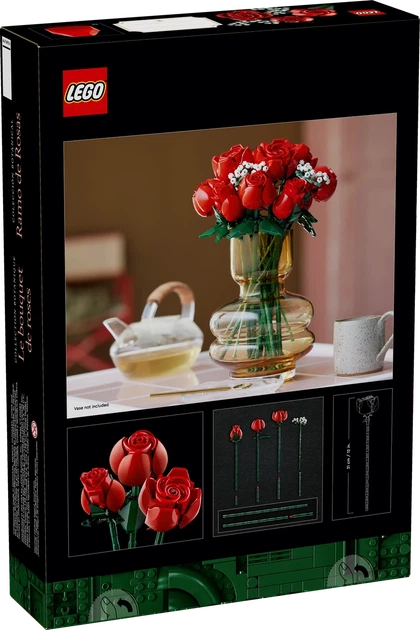 Конструктор Лего иконс Букет роз Lego Icons Bouquet of Roses 10328 - изображение 3