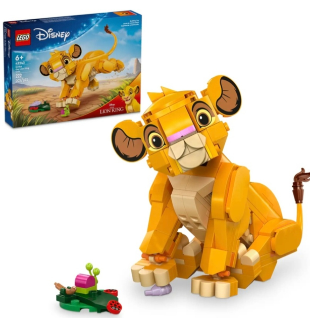 Конструктор Лего Дісней Сімба, дитинча Короля Лева Lego Disney Simba the Lion King Cub 43243 - Фото 1 Конструктор Лего Дісней Сімба, дитинча Короля Лева Lego Disney Simba the Lion King Cub 43243 - зображення 1