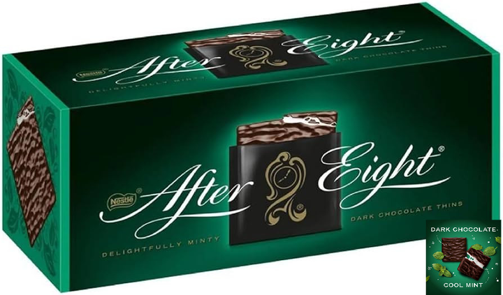 Шоколад чорний з Мятним кремом Nestle After Eight Mint Chocolate Thins ...