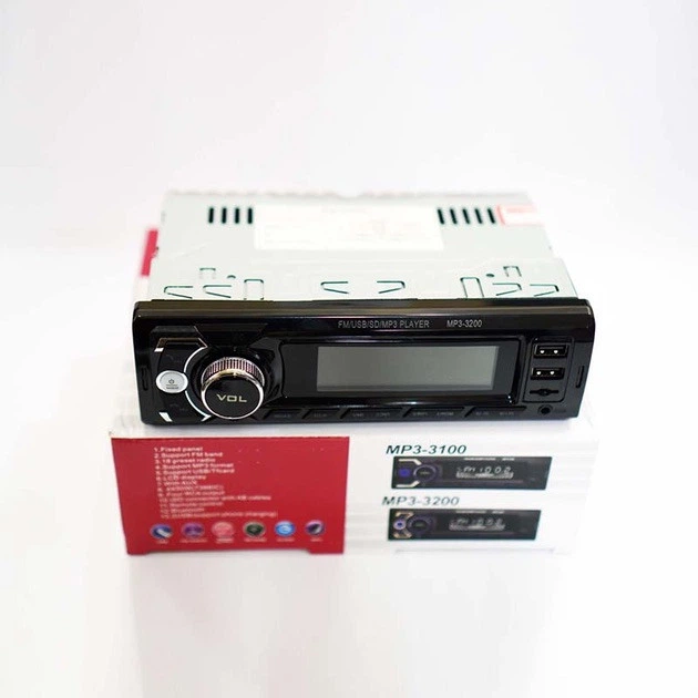 Автомагнітола Bluetooth+2xUSB+microSD+AUX 4x50W автомобільна магнітола UKC MP3-3200 Чорний - зображення 4
