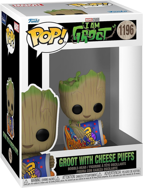 Фигурка Funko Pop Грут I am Groot Groot with Cheese Puffs 10 см FP IG G 1196 - Фото 3 Фигурка Funko Pop Грут I am Groot Groot with Cheese Puffs 10 см FP IG G 1196 - изображение 3
