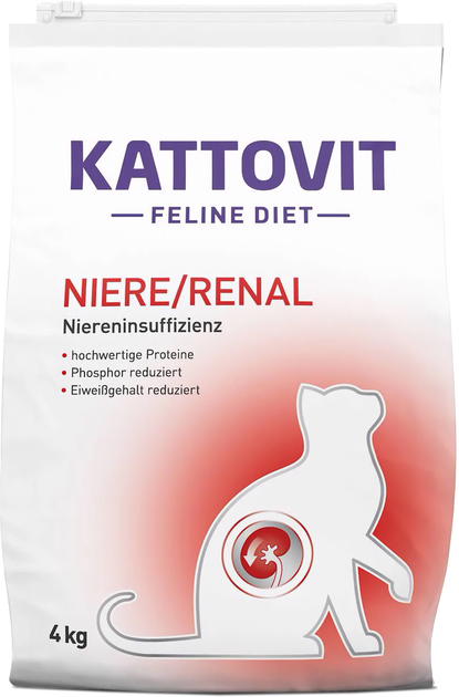 Sucha karma dla kota Kattovit Niere-Renal 4 kg (4000158771605) - obraz 1