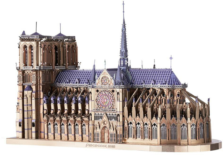 Model do składania Piececool Katedra Notre Dame (6927897205810) - obraz 2