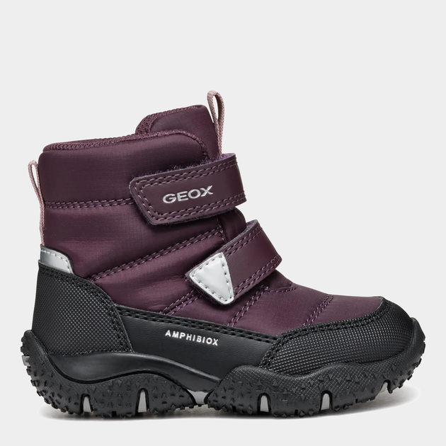 Детские зимние ботинки для девочки Geox B4654B-0FU50-C7J9B 25 Розовый/Черный (8056206939936) 