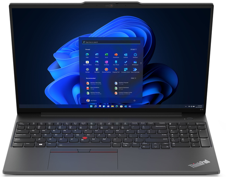 Ноутбук 16" Lenovo ThinkPad E16 Gen 2 AMD Ryzen 7 250 RAM 16GB SSD 512GB Windows 11 (UKR) (102198480) - Уценка - изображение 2