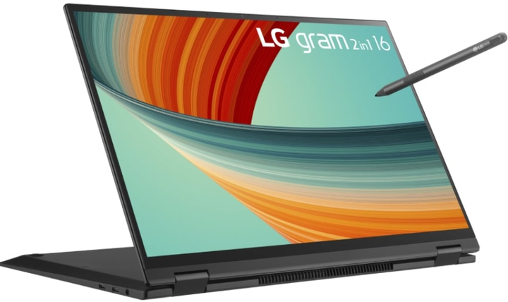 Ноутбук 16" LG Gram 16T90R-G.AA78G Intel Core i7-1360P RAM 16GB SSD 1TB 21.5час батарея Win11 (UKR) Б/В - изображение 2