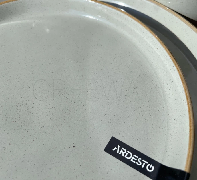 Тарелка суповая ARDESTO Apulia 820 мл 20.8 см керамика серая/оливковая - Фото 4 Тарелка суповая ARDESTO Apulia 820 мл 20.8 см керамика серая/оливковая - изображение 4