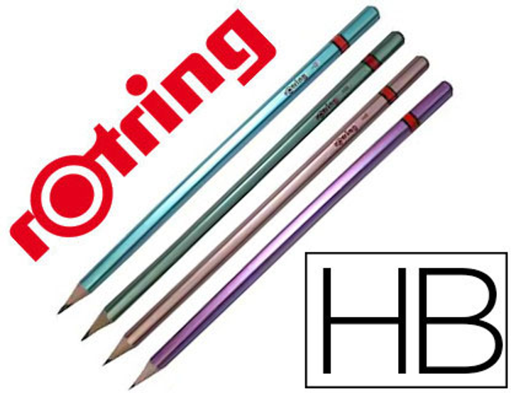 Набір графітових олівців Rotring Metallic HB 72 шт (23026980900674) - зображення 2