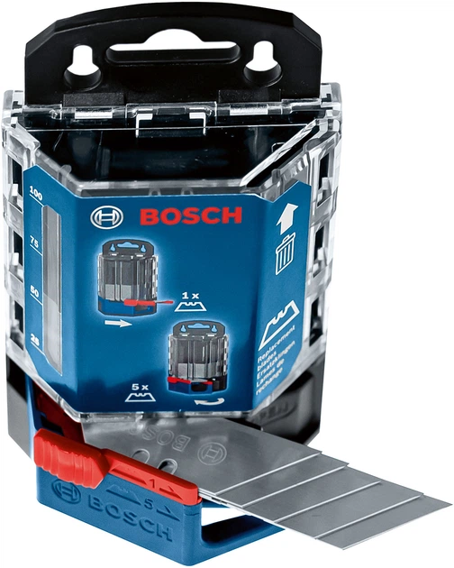 Ostrza do noży Bosch 1600A01V3J w dozowniku 50 szt (4059952523538) - obraz 2