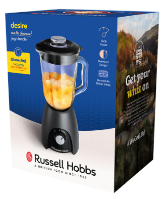 Блендер стаціонарний RUSSELL HOBBS 27121-56 Matte Charcoal Jug Blender (25190026001) - зображення 9