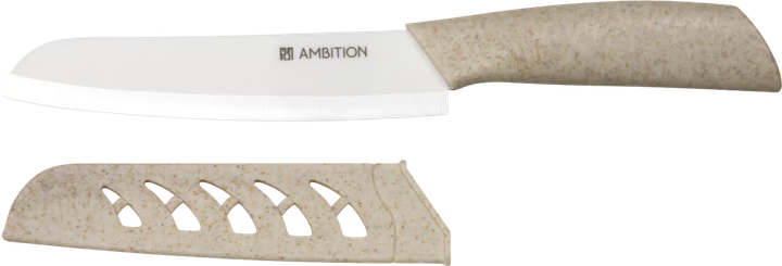 Nóż Santoku Ambition Skiv biały 15 cm (5907078430812) - obraz 1