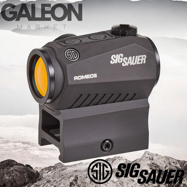 Коліматорний приціл Sig Sauer Optics Romeo 5, 1x20mm Compact 2 MOA Red Dot - зображення 1