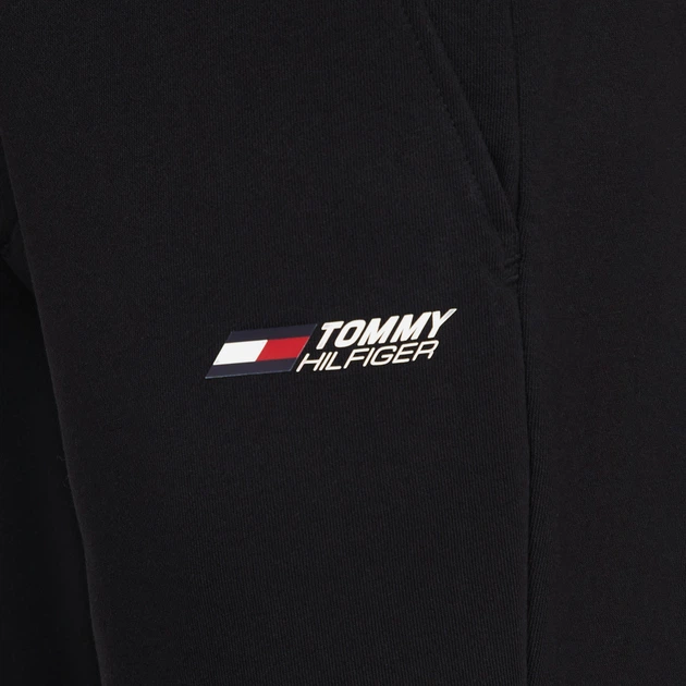 Spodnie dresowe męskie Tommy Hilfiger Regular Fit MW0MW30397 XL Czarne (8720644606551) - obraz 8