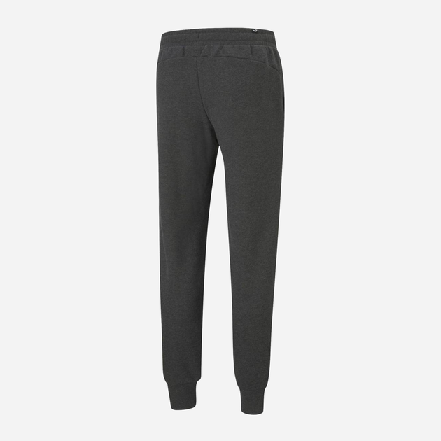 Spodnie dresowe męskie ocieplane Puma Ess Logo Pants Fl Cl 586714-07 XS Ciemnoszare (4063697310063) - obraz 5