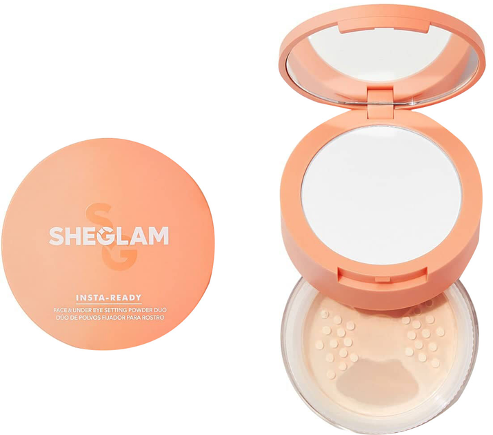 Акція на Подвійна матуюча пудра SHEGLAM Insta-Ready Face & Under Eye Setting Powder Duo Bisque 14 г від Rozetka