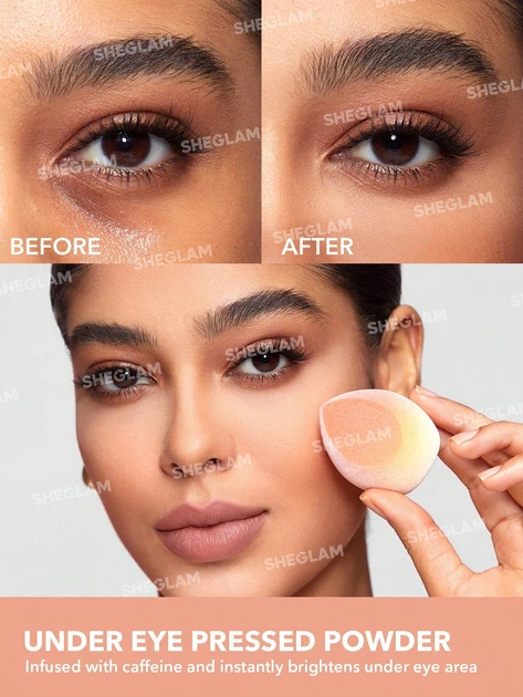 Двойная матирующая пудра SHEGLAM Insta-Ready Face & Under Eye Setting Powder Duo Bisque 14 г (6971053494495) - Фото 3 Двойная матирующая пудра SHEGLAM Insta-Ready Face & Under Eye Setting Powder Duo Bisque 14 г (6971053494495) - изображение 3