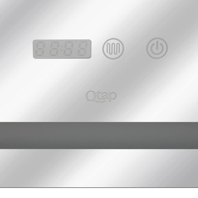 Зеркало Qtap Mideya 1000х700 с LED-подсветкой Touch, с антизапотеванием, с часами, диммером, регулировка яркости QT2078NCF10070W - Фото 5 Зеркало Qtap Mideya 1000х700 с LED-подсветкой Touch, с антизапотеванием, с часами, диммером, регулировка яркости QT2078NCF10070W - изображение 5