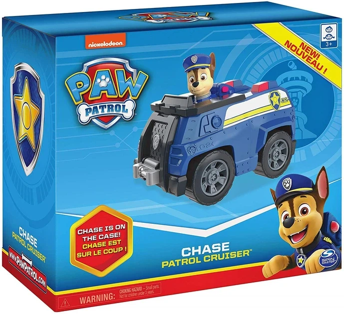 Набір Paw Patrol Базовий рятувальний автомобіль з Гонщиком Чейз, синій - Фото 4 Набір Paw Patrol Базовий рятувальний автомобіль з Гонщиком Чейз, синій - зображення 4