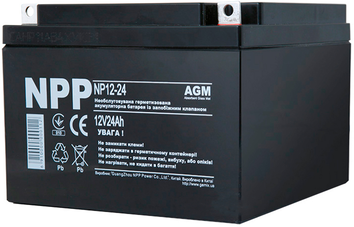 Аккумуляторная батарея NPP NP12-24 (NP12-24) - изображение 1