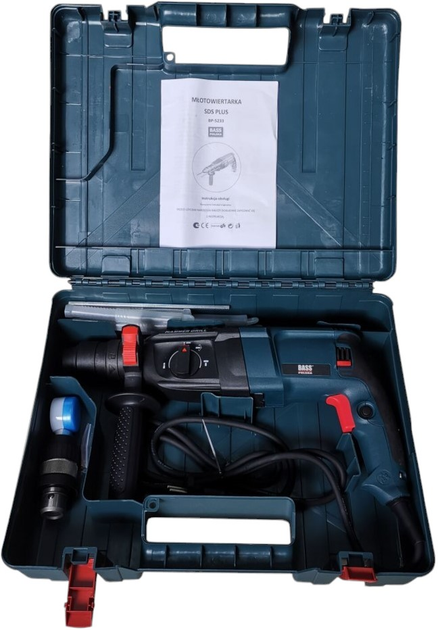 Wiertarka udarowa Bass Polska 5233 SDS+ 2500 W (5902067621592) - obraz 4