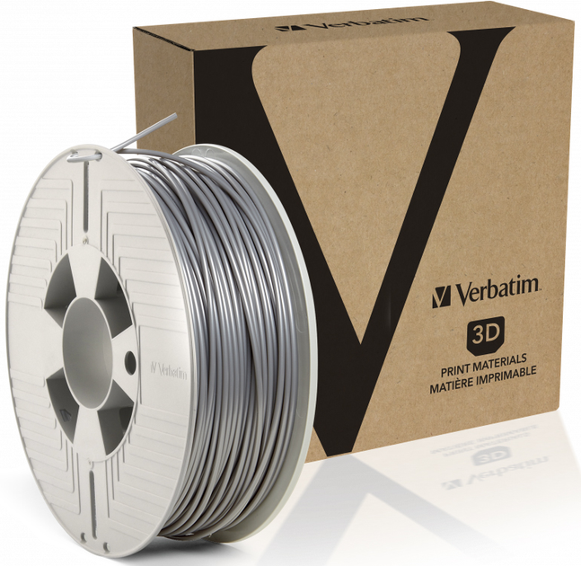 Filament do drukarek PLA Verbatim 3D 2.85 mm 1 kg Grey (23942553298) - obraz 3