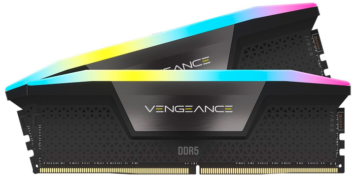 Оперативна пам'ять Corsair DDR5-5600 49152MB PC5-44800 (Kit of 2x24576) Vengeance RGB Black (CMH48GX5M2B5600C40) - зображення 2