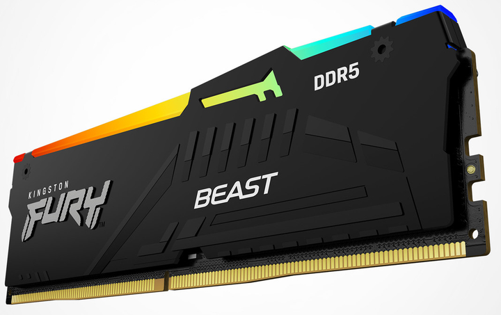Оперативна пам'ять Kingston Fury Beast DDR5-6400 RGB 32768MB PC5-51200 (Kit of 2x16384) Black (KF564C32BBEAK2-32) - зображення 5