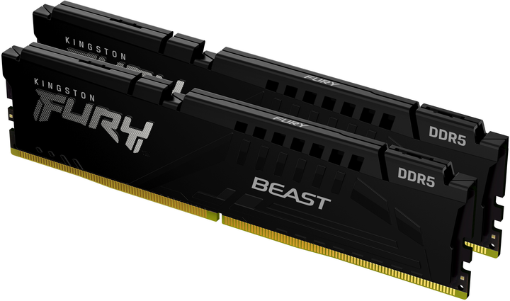 Pamięć RAM Kingston FURY DDR5-6000 32768MB PC5-48000 (Kit of 2x16384) Beast Black (KF560C36BBE2K2-32) - obraz 1